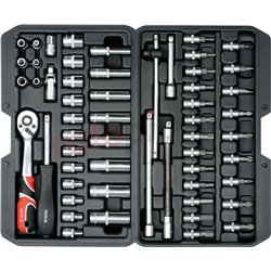 Wrench set YATO 56 pcs 1/4" 14501