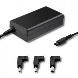 Qoltec 51758 adaptador e inversor de corriente Interior 65 W Negro