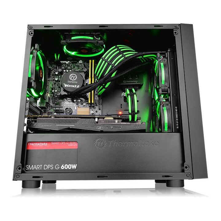 Thermaltake Versa H17 CA-1J1-00S1WN-00 Caja de computadora con ventana