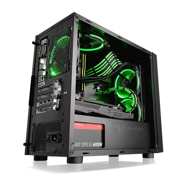 Thermaltake Versa H17 CA-1J1-00S1WN-00 Caja de computadora con ventana