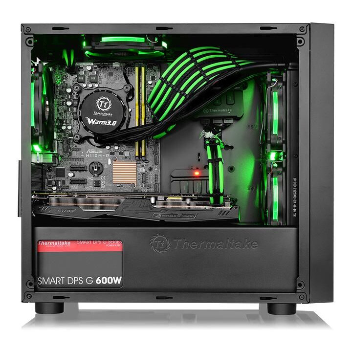 Thermaltake Versa H17 CA-1J1-00S1WN-00 Case per computer con finestra