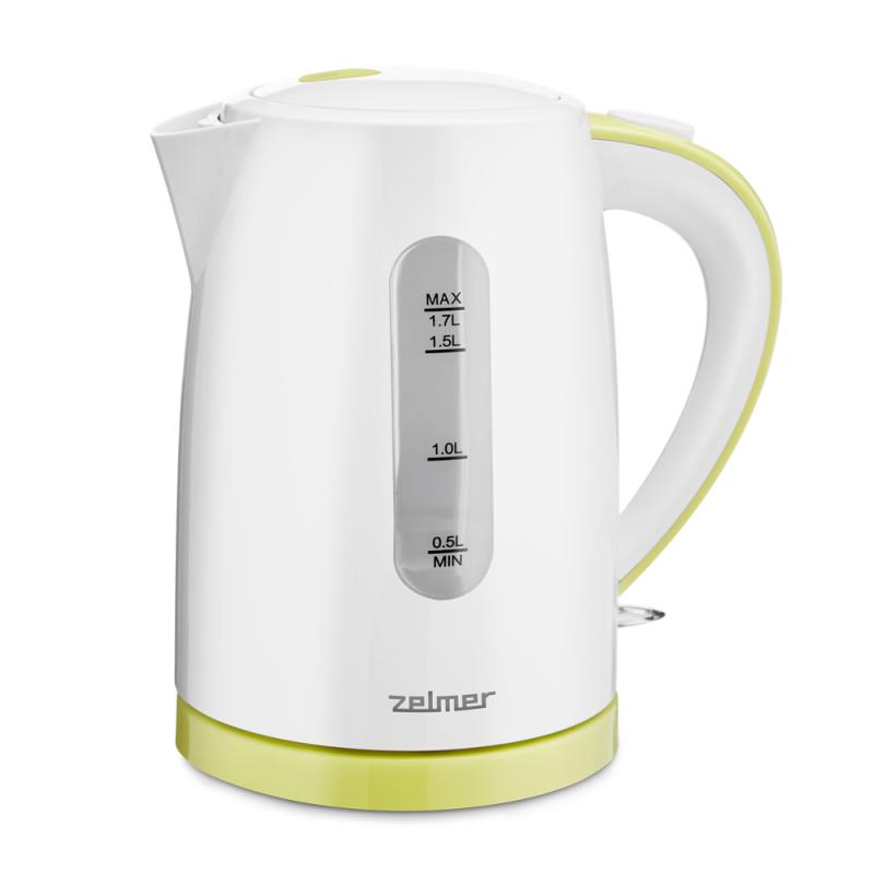 Zelmer ZCK7616L tetera eléctrica 1,7 L 2200 W Blanco, Amarillo