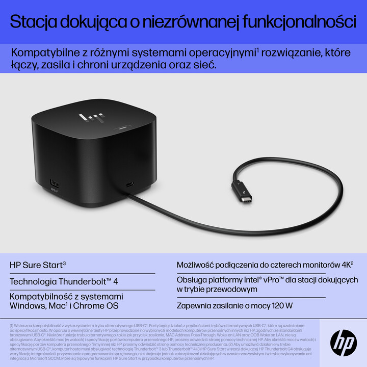 HP Base de acoplamiento Thunderbolt G4 120 W