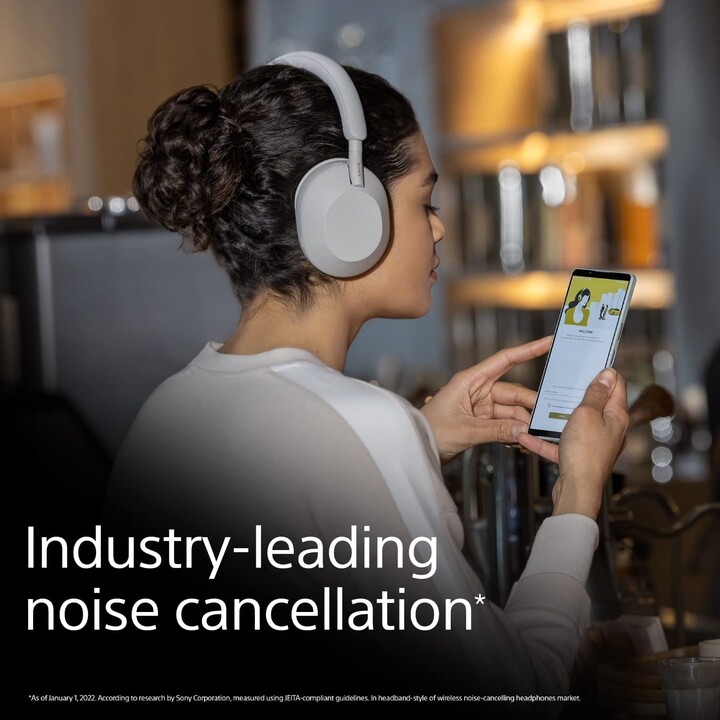 Sony WH-1000XM5 Silber - Bluetooth-Kopfhörer
