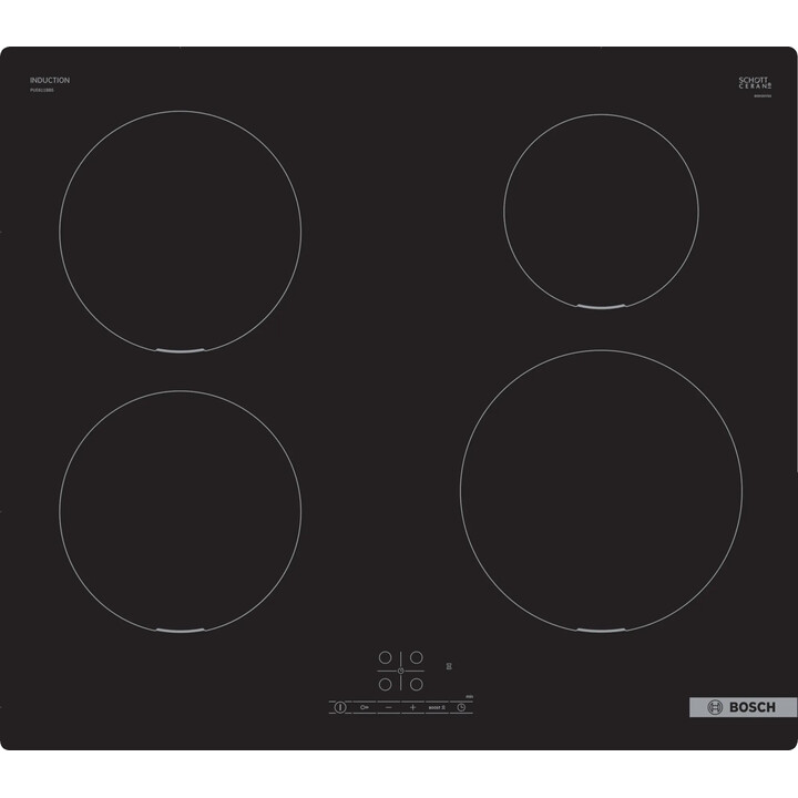 Bosch Series 4 PUE611BB5E 60 cm 4 Zona Black Induzione Hob