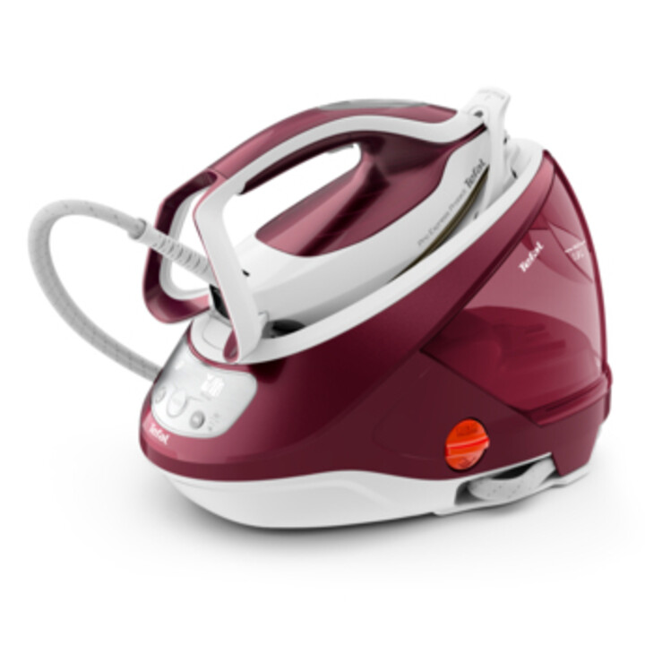 Tefal GV9220 stazione di ferro a vapore 2600 W Durilium AirGlide Autoclean piastra bordeaux, bianco