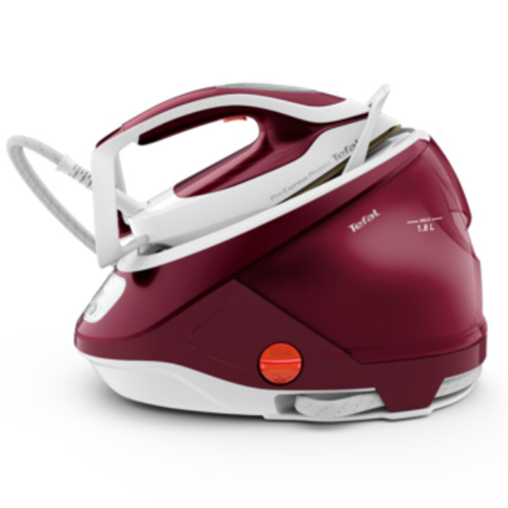 Tefal GV9220 estación plancha al vapor 2600 W Durilium AirGlide Autoclean soleplate Borgoña, Blanco