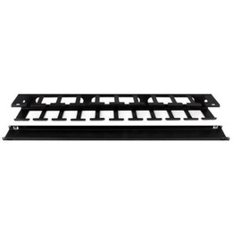 StarTech.com CMDUCT1UX horizontale 1U-Kabelkanal mit Abdeckung schwarz