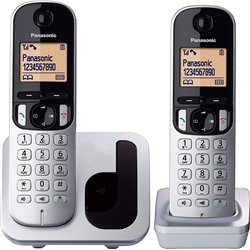 PANASONIC DECT WIRELESS PHONE KX-TGC212PL - DUO PACK - CALL IDENTIFICATION - SHARED AGENDA - DISPLAY 4.1CM