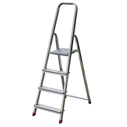 CORDA Drabina domowa alumíniowa 4 stopnie KRAUSE