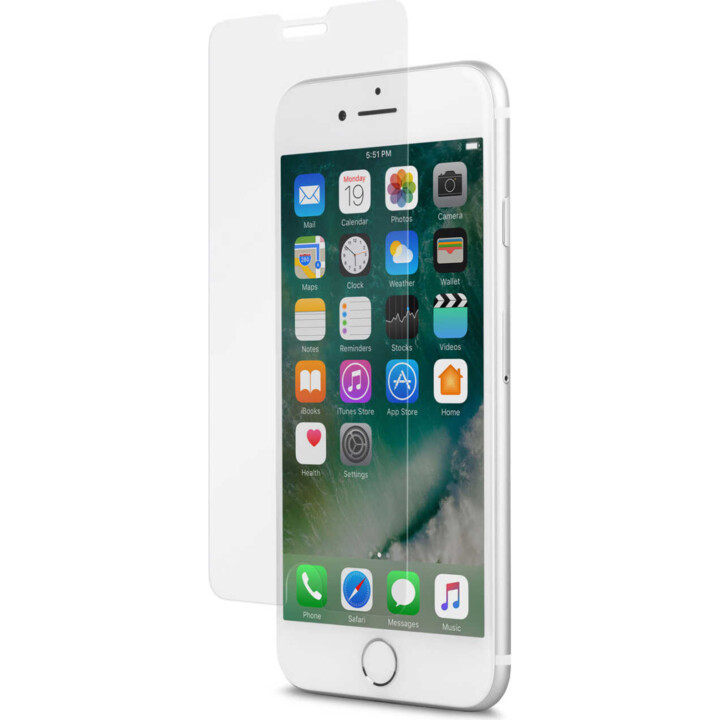 AirFoil Glass - Protector de pantalla de vidrio ultra transparente para iPhone 8/7/SE - Transparente