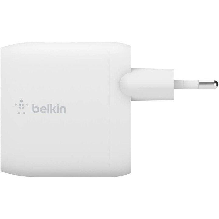 Dual usb-a charger 1m ac 24w wht