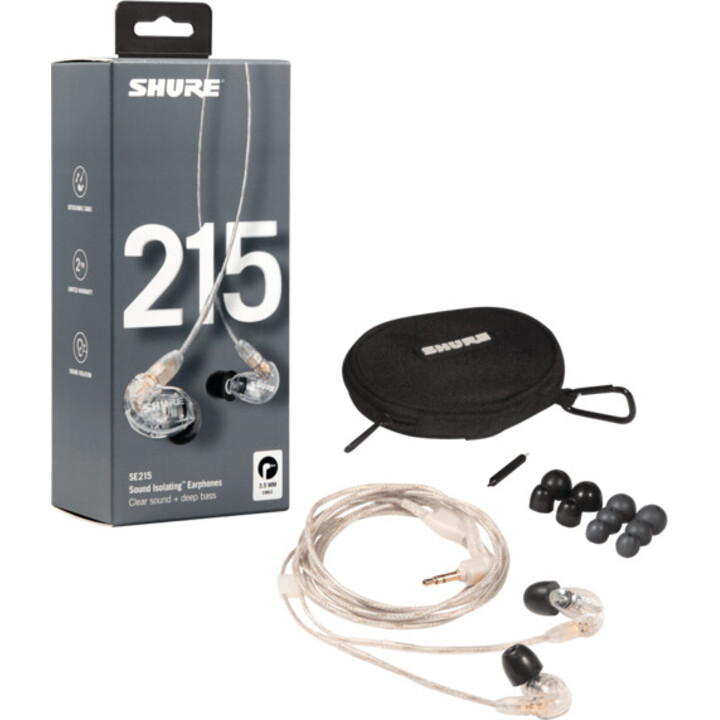 Shure SE215 Pro Headphones Wired In-ear Stage/Studio Transparent