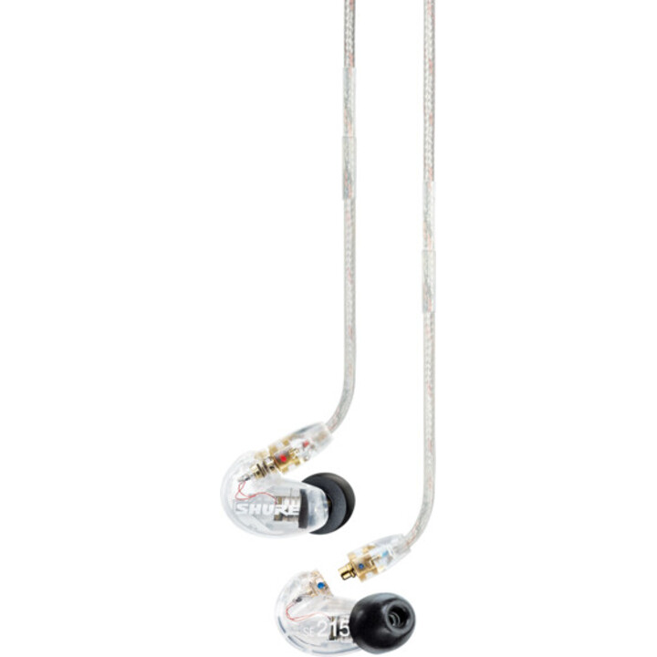 Shure SE215 Pro Cuffie cablate in-ear Stage/Studio trasparenti