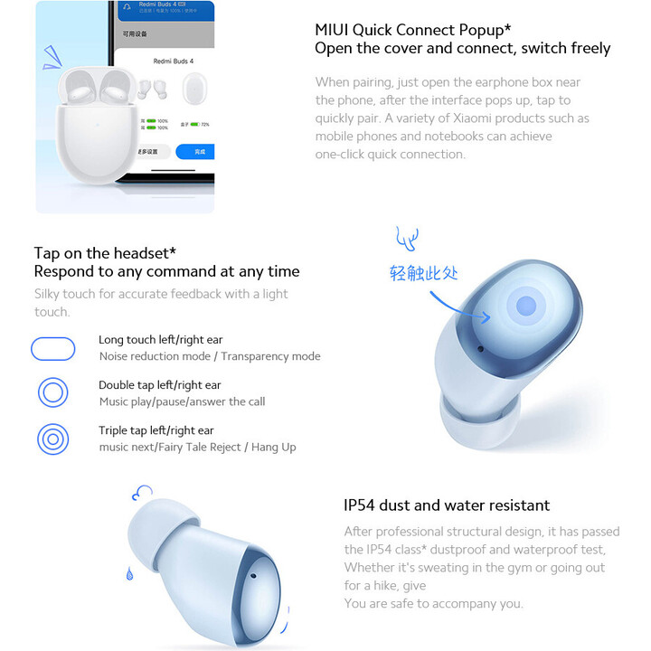 Xiaomi Redmi Buds 4 Weiß
