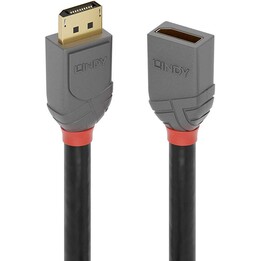 Lindy Anthra Line DisplayPort 1.4 extension cable 0.5m black