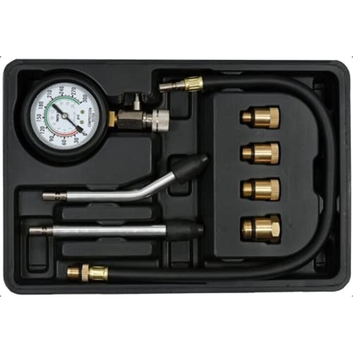MANÓMETRO DE COMPRESIÓN PARA MOTORES DE GASOLINA 8 PZAS. YATO YT-73022
