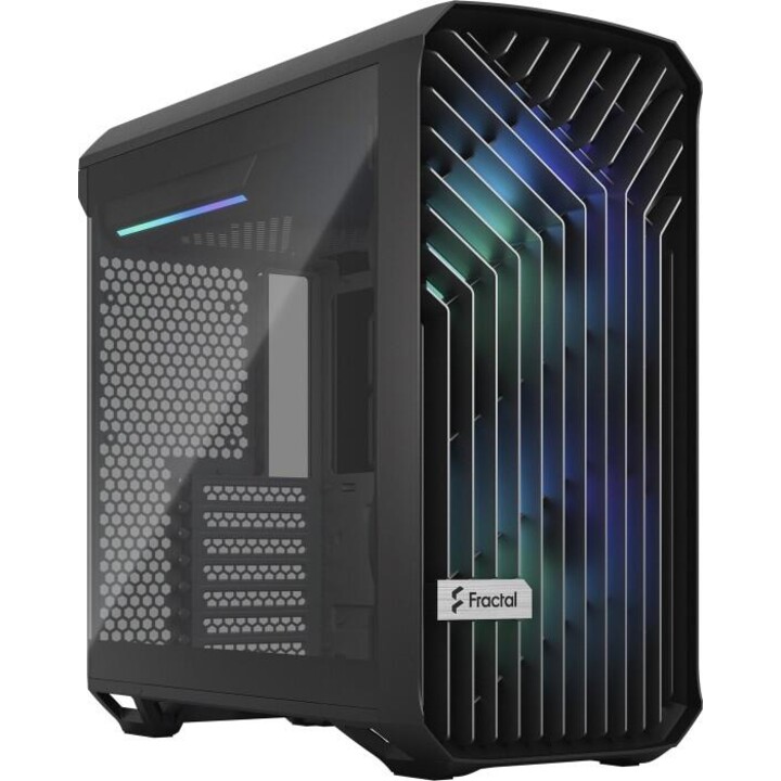 Fractal Design Torrent Compact TG RGB - Preto Light Tint (Janela de vidro escurecido, com iluminação RGB, caixa de torre Midi)