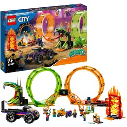 Spettacolo acrobatico LEGO City Double Loop 60339