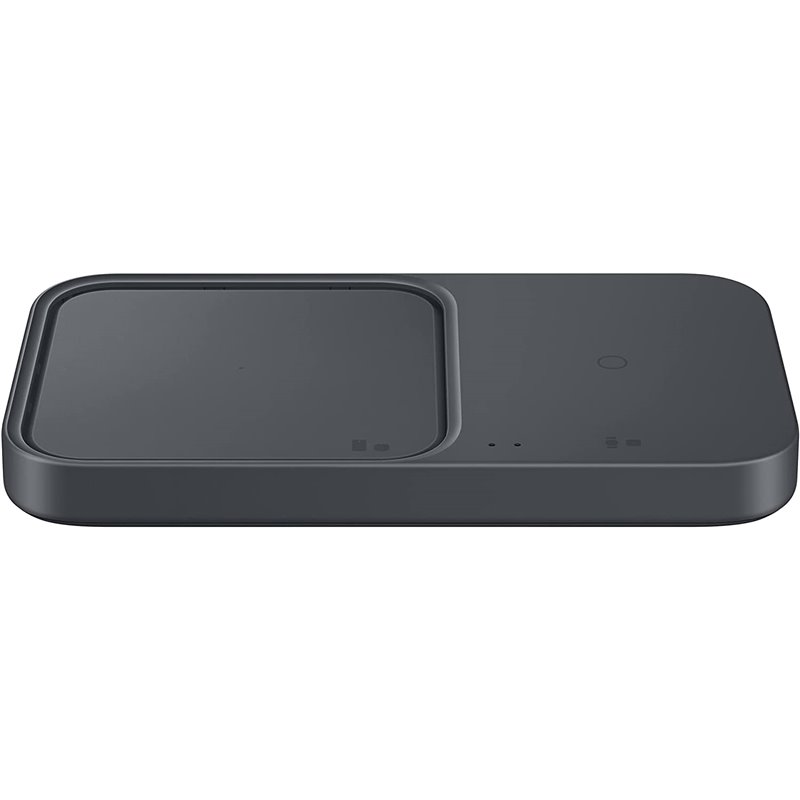 Samsung Wireless Charger Duo con adaptador de carga rápida EP-P5400T - Estación de carga inductiva (gris oscuro)