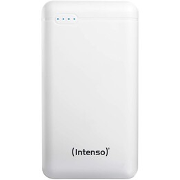 Intenso Powerbank XS20000 - Blanco (20000 mAh, 2.1 A - 1x USB-A, 1x microUSB-B, incluye cable de carga USB-A a USB-C)