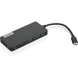 Lenovo GX90T77924 base para portátil USB-C 7 en 1 gris hierro