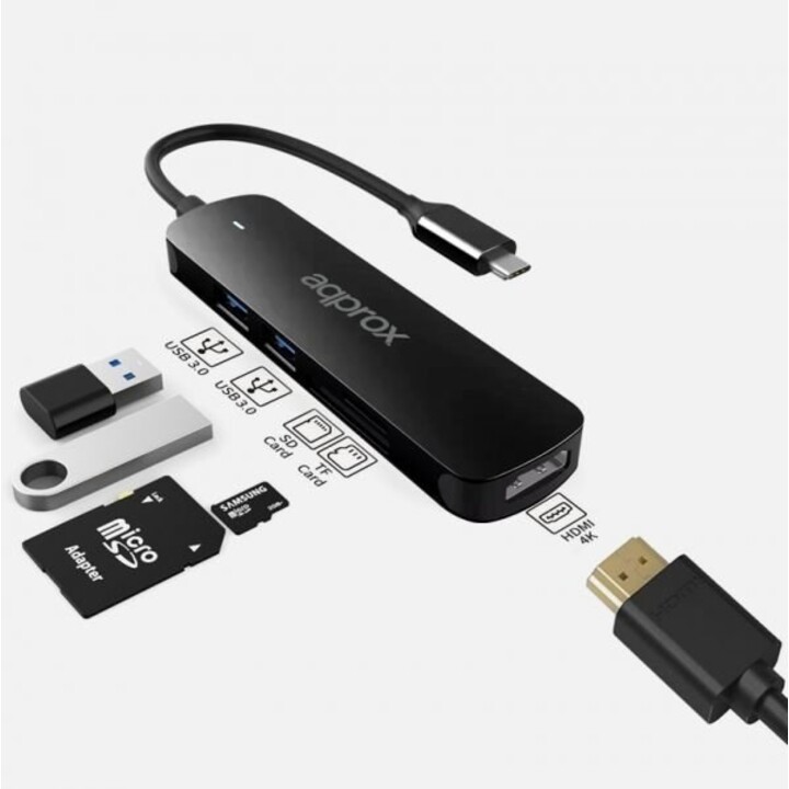 USB C APROX 5 EM 1 HUB