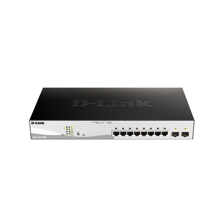 D-Link DGS-1210-10MP Netzwerk-Switch Managed L2/L3 Gigabit Ethernet (10/100/1000) Power over Ethernet (PoE) Schwarz