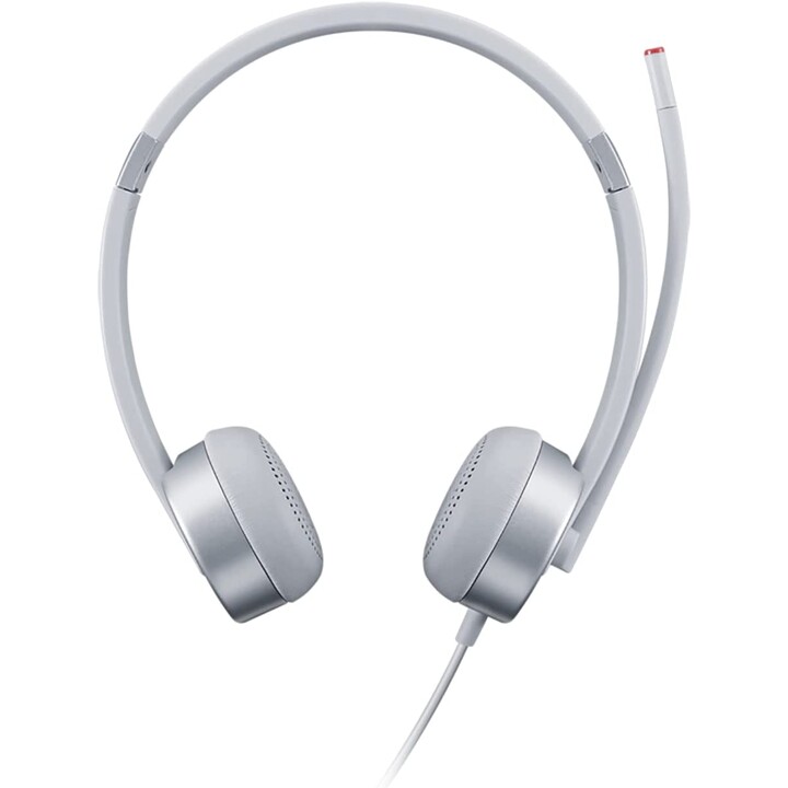 Lenovo 100 Stereo Headset analógicos auriculares plata