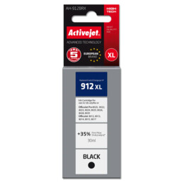 Tinta Activejet AH-912BRX para impressoras HP, Refil HP 912XL 3YL84AE; Prêmio; 1100 páginas; Preto