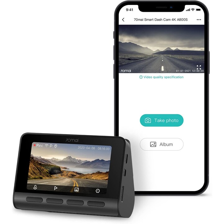 Xiaomi 70MAI Camcorder A800S 4K Black
