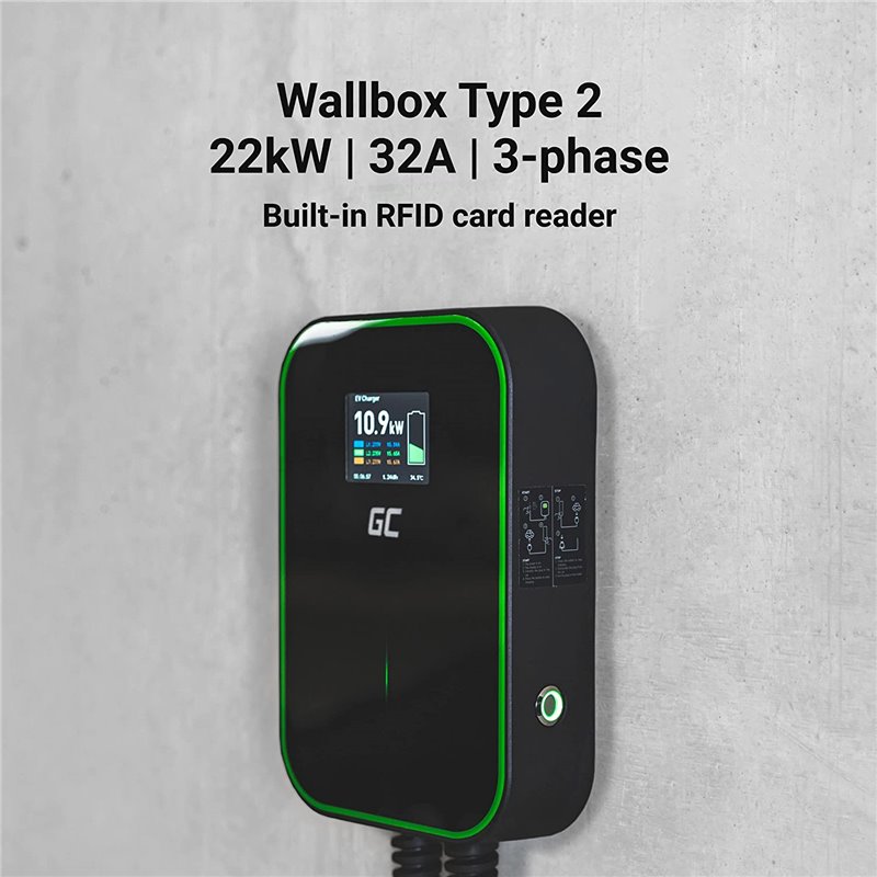 GREEN CELL EV POWERBOX 22KW WITH PLUG