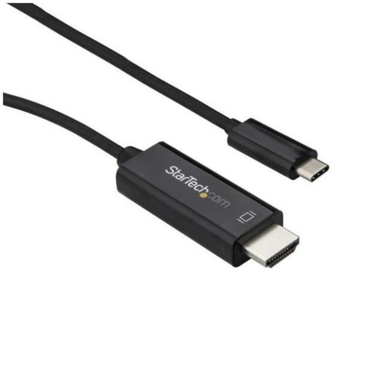 StarTech.com CDP2HD3MBNL adaptador de cabo de vídeo 3 m USB Type-C HDMI Preto