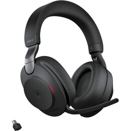 Jabra Evolve2 85 MS Stereo Headset On-Ear Schwarz (Bluetooth, kabellos, ANC, USB-C)