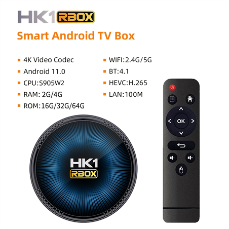 HK1 RBox S905W2 4GB/32GB Android 11 100M - Android TV