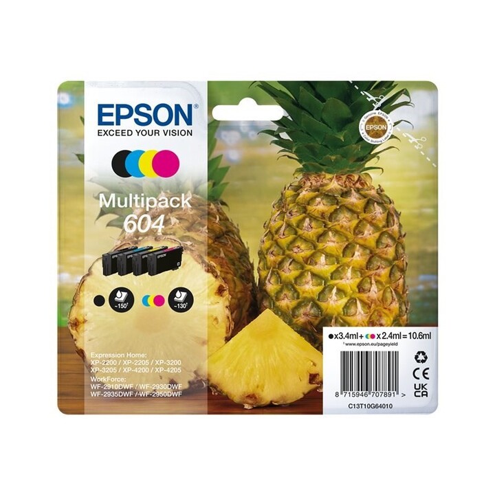 Epson 604 Multipack 4-Farb-Patrone (Ananas)