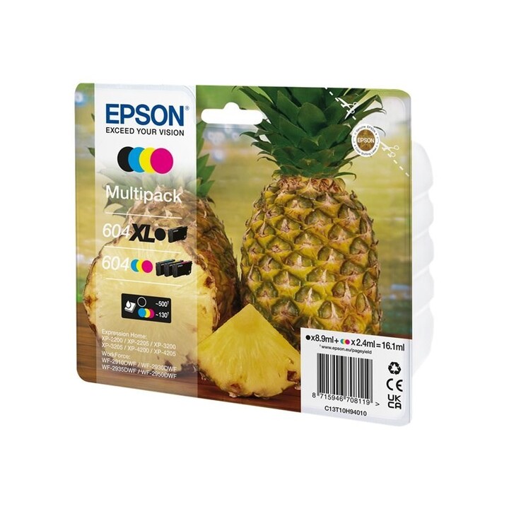 Epson 604 Multipack Bk Xl Patrone, Standardfarben