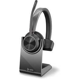 Poly Voyager 4300 UC Series 4310 Mono Headset On-Ear (USB-A, Bluetooth, wireless, con stazione di ricarica, certificato Zoom)