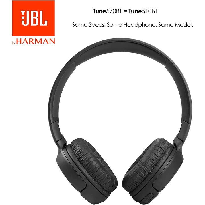 Cuffie wireless JBL Tune 570BT/con microfono/Bluetooth/nero