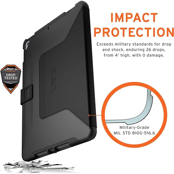 iPad 2019 / iPad 2020 / iPad 2021 10.2 UAG Scout Hülle Schwarz