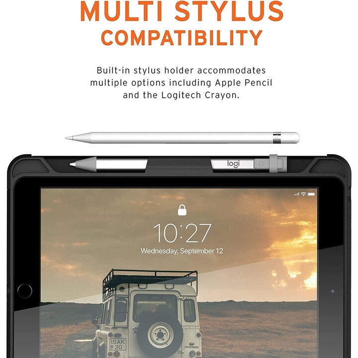 iPad 2019 / iPad 2020 / iPad 2021 10.2 UAG Scout Hülle Schwarz