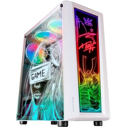 Mars Gaming Artistic Mid-Tower Gaming-Gehäuse MC-ART/ Weiß