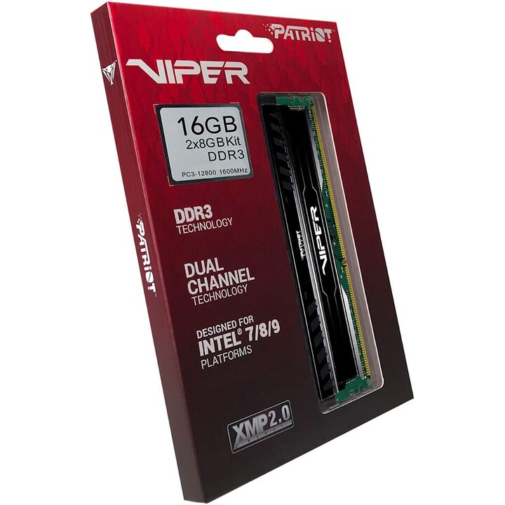 Patriot Memory 16GB (2 x 8GB) PC3-12800 (1600MHz) Kit module de mémoire 16 Go DDR3