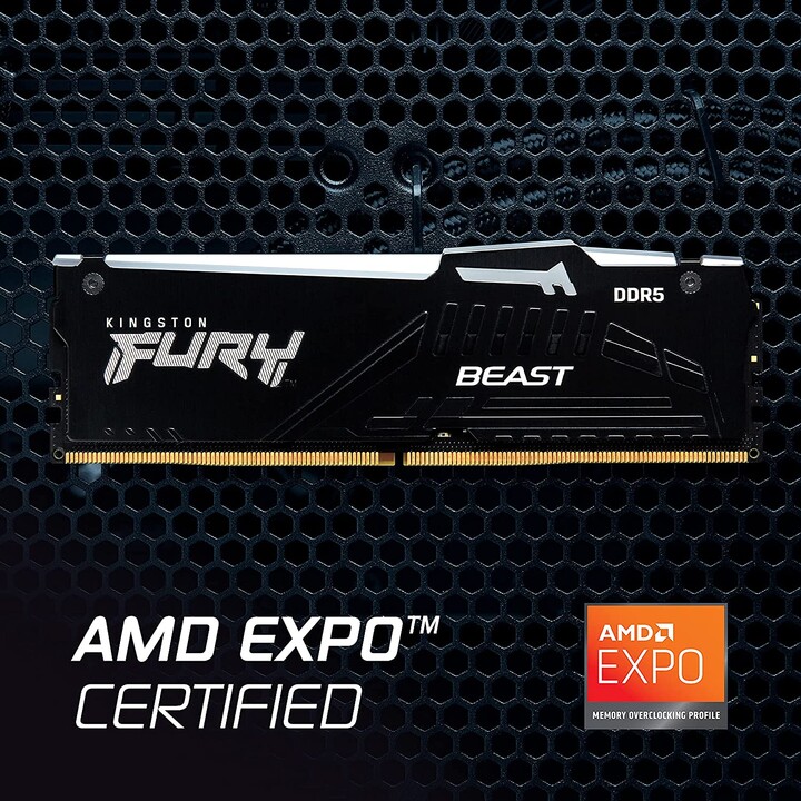 DR5 32GB KIT 2x16GB PC 5600 Kingston FURY Beast RGB EX KF556C36BBEAK2-32