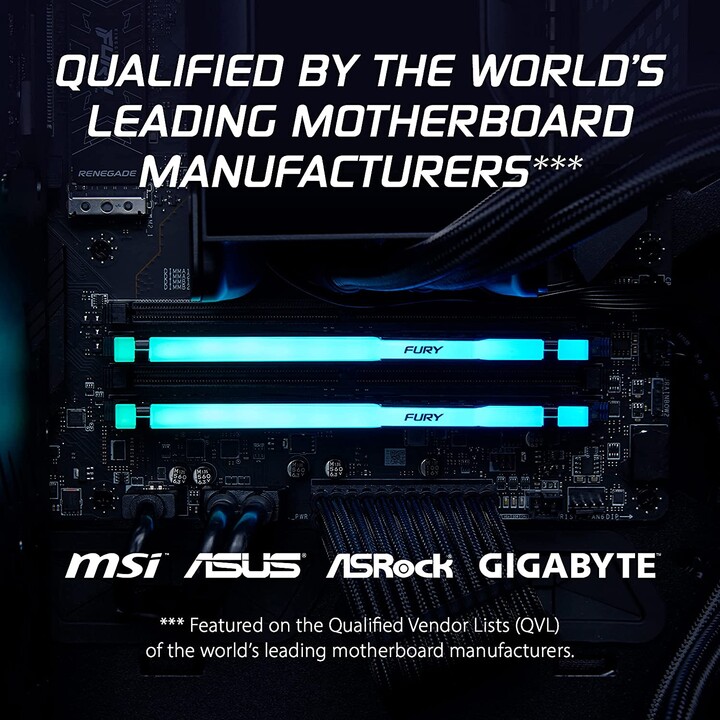 DR5 32GB KIT 2x16GB PC 5600 Kingston FURY Beast RGB EX KF556C36BBEAK2-32