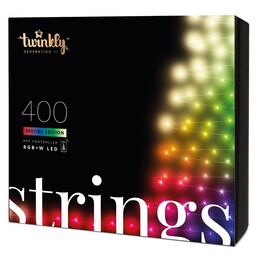 TWINKLY Strings 400 Special Edition (TWS400SPP-BEU) Luzes inteligentes para a árvore de Natal 400 LED RGB+W 32 m