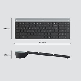 Logitech MK470 US International QWERTY USB Keyboard Graphite
