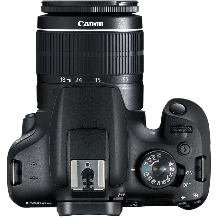 APPAREIL PHOTO NUMERIQUE CANON EOS 2000D 24 MPIXEL ZOOM 3X EF-S 18-55 NOIR