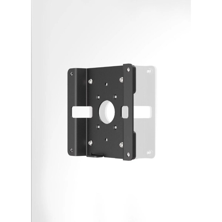 Support de montage VESA en verre avec fente de sécurité (avec plaque adhésive 3M) - Noir