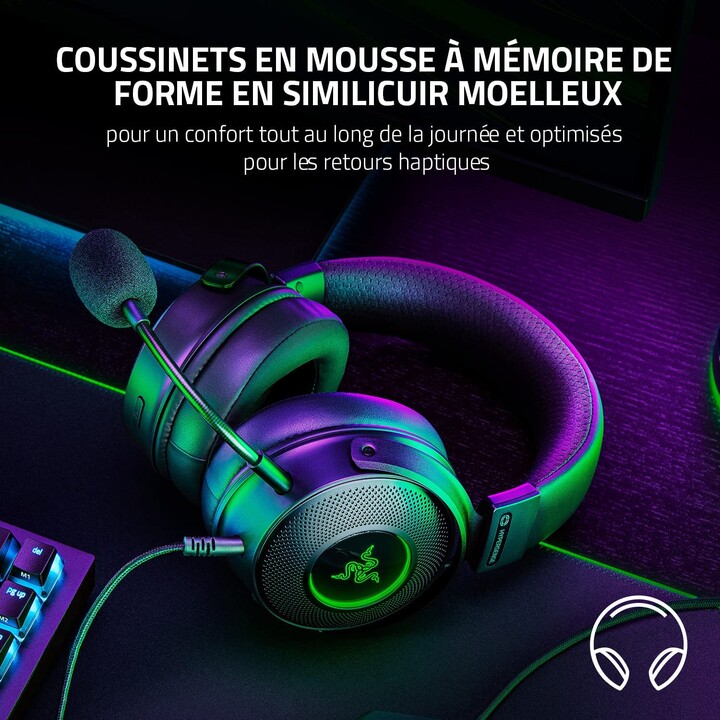 Razer Kraken V3 Hypersense Negro